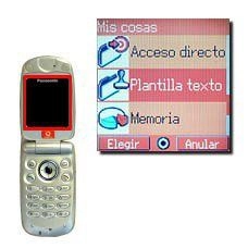 Vaya a Plantilla texto y pulse la Tecla de navegación.