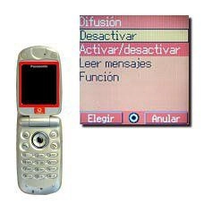 Elija Activar/desactivar y pulse la Tecla de navegación.