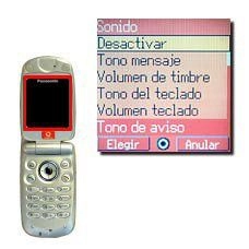 Vaya a Tono de aviso y pulse la Tecla de navegación.