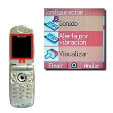 Vaya a Alerta por vibración y pulse la Tecla de navegación.