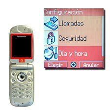 Vaya a Día y hora y pulse la Tecla de navegación.