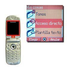 Vaya a Acceso directo y pulse la Tecla de navegación.