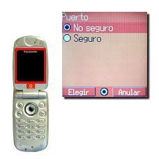 Elija No seguro y pulse la Tecla de navegación.