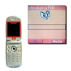 La pantalla muestra Introduzca PUK.
