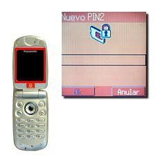 La pantalla muestra el texto: Nuevo PIN2.