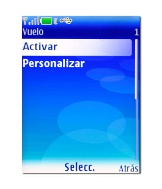 Vaya a Activar y pulse la tecla de navegación.