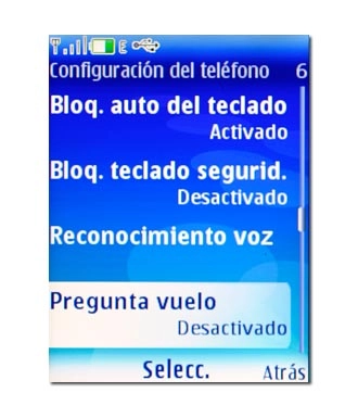 Vaya a Pregunta vuelo y pulse la tecla de navegación.