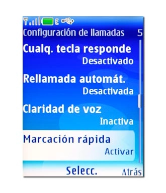 Vaya a Marcación rápida y pulse la tecla de navegación.