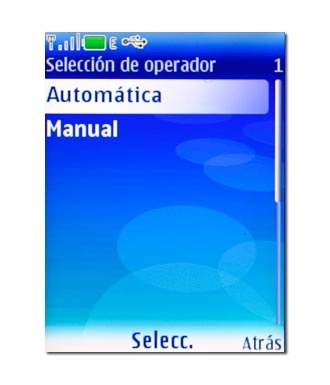 Vaya a Automática y pulse la tecla de navegación.