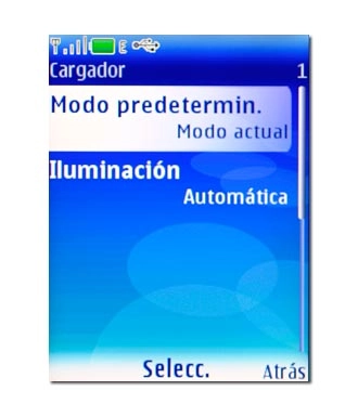 Vaya a Modo predetermin. y pulse la tecla de navegación.