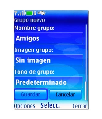 Vaya a Guardar y pulse la tecla de navegación.