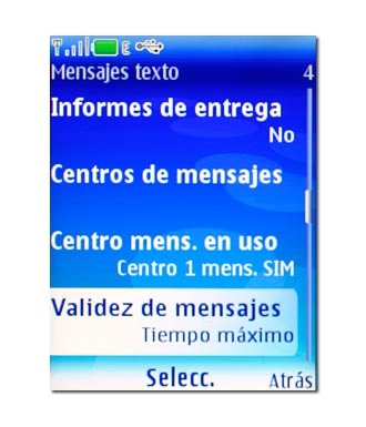 Validez de mensajes, véase 2d.