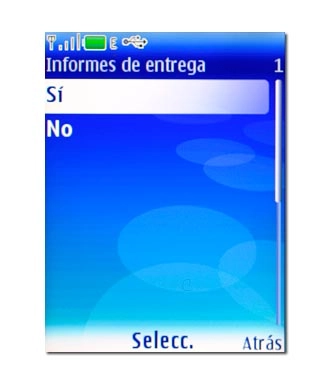 Elija Sí o No y pulse la tecla de navegación.