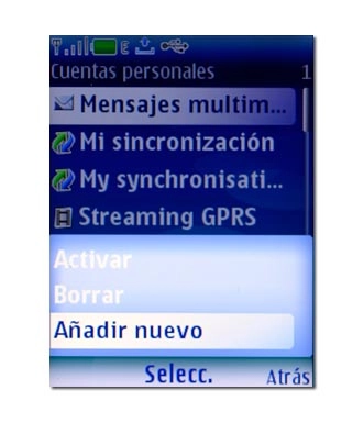 Vaya a Añadir nuevo y pulse la tecla de navegación.