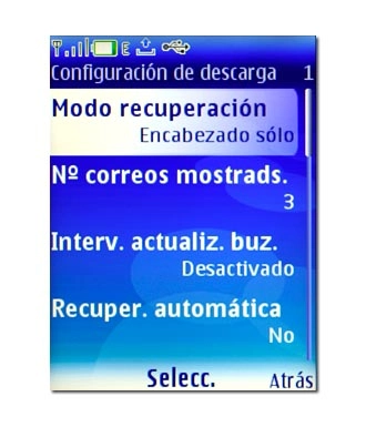 Vaya a Modo recuperación y pulse la tecla de navegación.