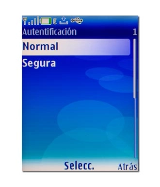 Vaya a Normal y pulse la tecla de navegación.
