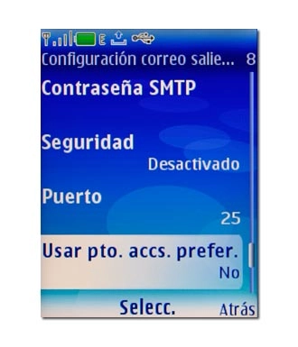Vaya a Usar pto. accs. prefer. y pulse la tecla de navegación.