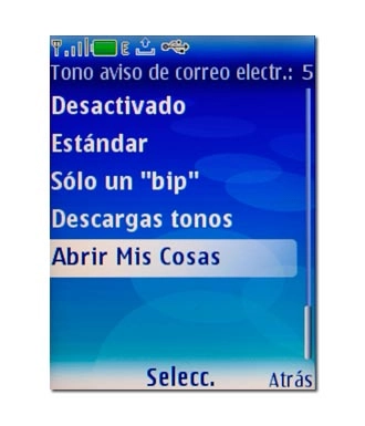 Si selecciona Abrir Mis Cosas: Si selecciona Abrir Mis Cosas: