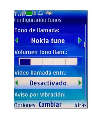 Vaya a Vídeo llamada entr. y pulse la tecla de navegación.