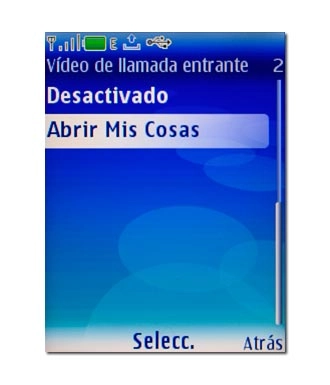 Si selecciona Abrir Mis Cosas: