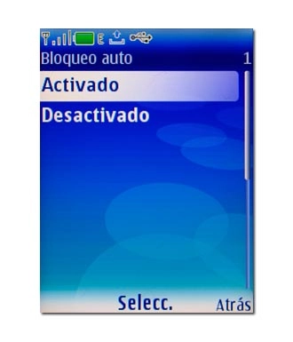 Pulse Activado o Desactivado y pulse la tecla de navegación.