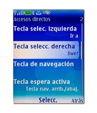 Tecla selecc. derecha, véase 2b.