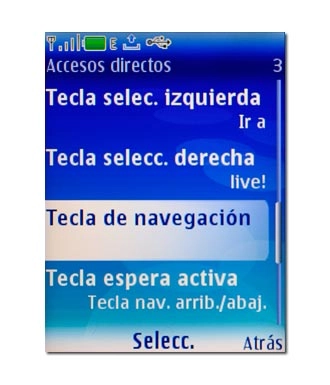 Tecla de navegación, véase 2c.