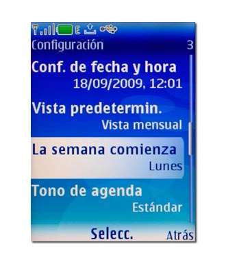La semana comienza, véase 3c.