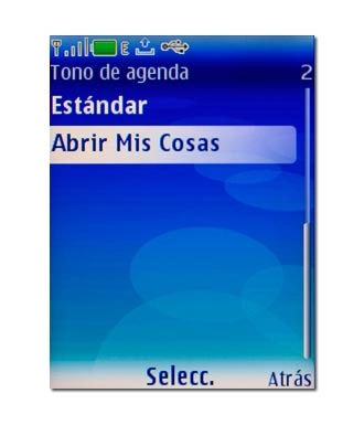 Si selecciona Abrir Mis Cosas: