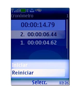 Vaya a Reiniciar y pulse la tecla de navegación.