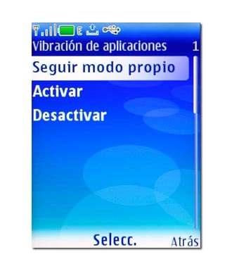 Elija Seguir modo propio, Activar o Desactivar y pulse la tecla de navegación.