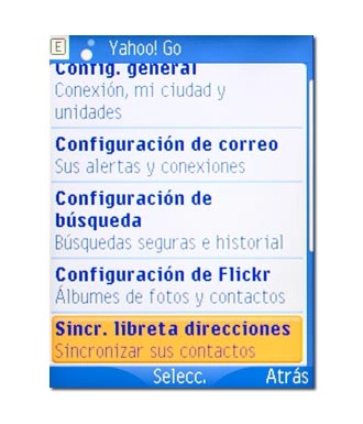 Sincr. libreta de direcciones, véase 2e.