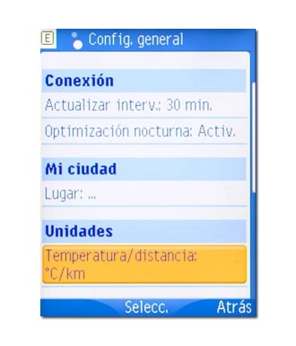 Temperatura/distancia