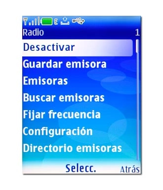 Vaya a Desactivar y pulse la tecla de navegación.