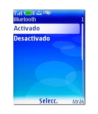 Elija Activado o Desactivado y pulse la tecla de navegación.