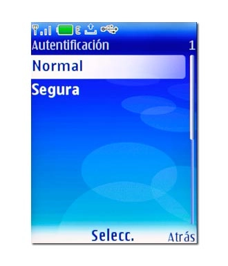 Vaya a Normal y pulse la tecla de navegación.