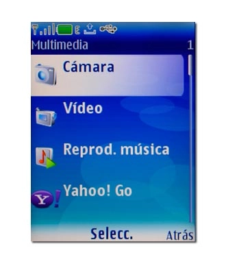 Vaya a Cámara y pulse la tecla de navegación.