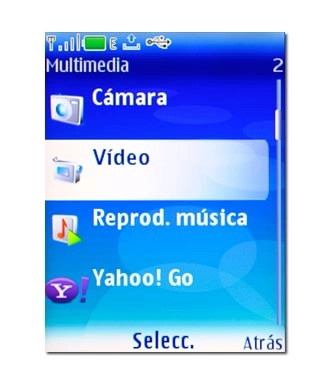Vaya a Vídeo y pulse la tecla de navegación.