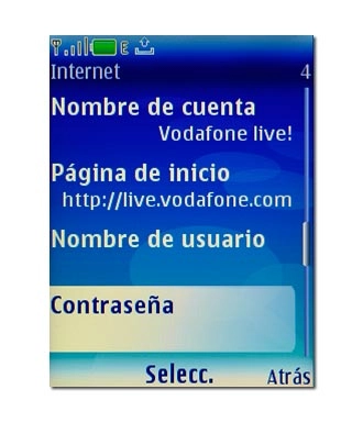 Vaya a Contraseña y pulse la tecla de navegación.