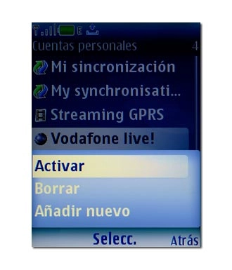 Vaya a Activar y pulse la tecla de navegación.