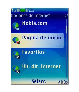 Vaya a Página de inicio y pulse la tecla de navegación.Espere unos instantes mientras se establece conexión.Siga las indicaciones de la pantalla para ver cómo utilizar Vodafone live!.