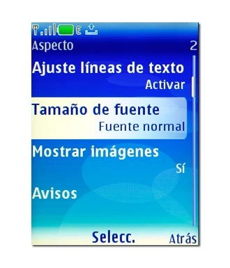 Tamaño de fuente, véase 2b.