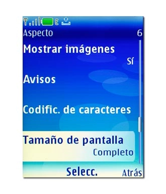 Tamaño de pantalla, véase 2f.