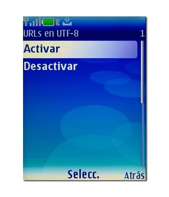 Elija Activar o Desactivar y pulse la tecla de navegación.