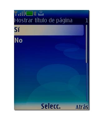Elija Sí o No y pulse la tecla de navegación.