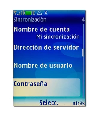 Vaya a Contraseña y pulse la tecla de navegación.