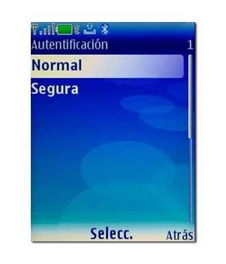 Vaya a Normal y pulse la tecla de navegación.