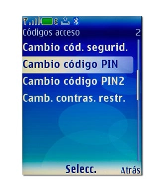 Cambio código PIN, véase 2b.