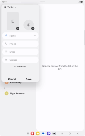 Press the address book drop down list. Press the address book drop down list.