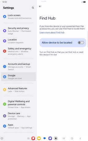 Press the indicator next to Press the indicator next to